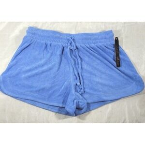 Suzette Collection Tween Girl's Soft French Terry Shorts - Blue Water - XS/S